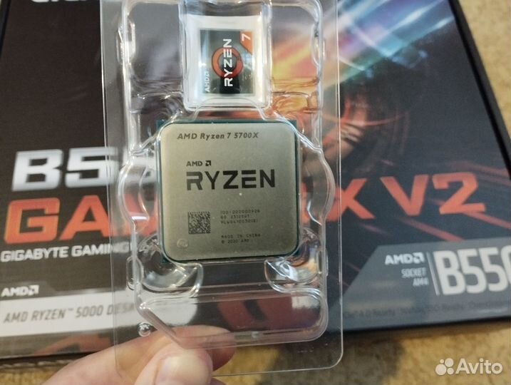 Новый комплект AM4 B550 Gaming X + Ryzen 7 5700x