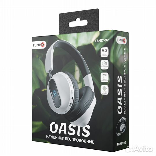 Наушники накладные беспроводные fumiko oasis белые