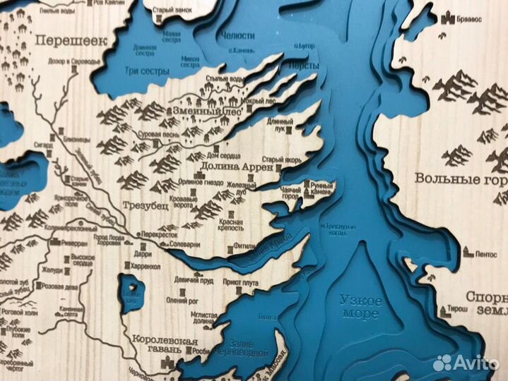 Карта Вестероса (Игра Престолов)