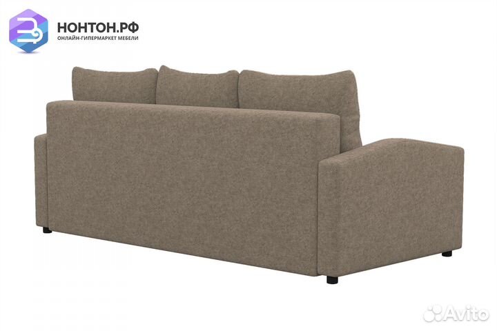 Диван еврокнижка Фаби коричневый