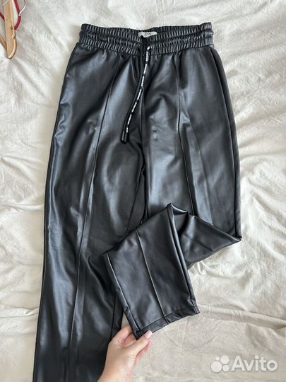 Брюки кожаные