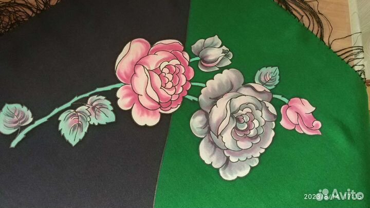 Платки шерсть шёлк хлопок новый винтаж