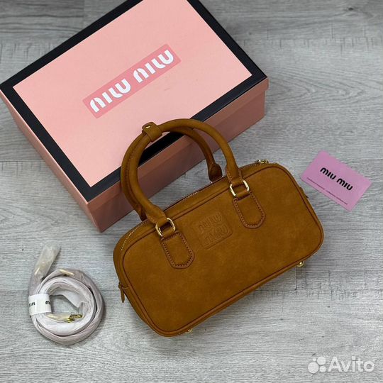 Сумка miu miu замша новая коллекция