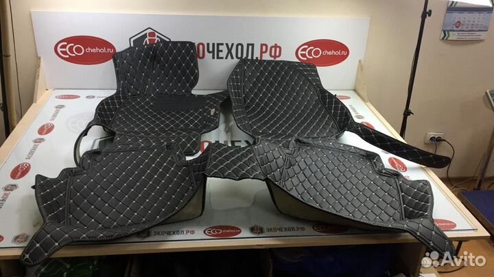 3D Коврики Mitsubishi из Экокожи