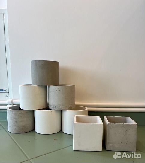 Бетонные кашпо