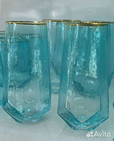 Стаканы высокие для сока и воды