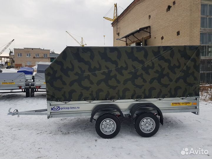 Двухосный оцинкованный Чебоксарский прицеп F5 3,5