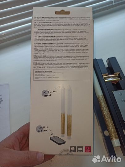 Светодиодные свечи. На пульте управления