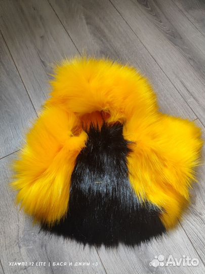 Манишка для раптора жёлто-оранжевая с чёрным