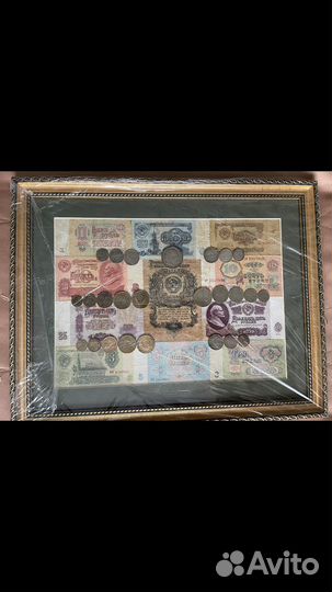 Денежное пано с настоящими купюрами