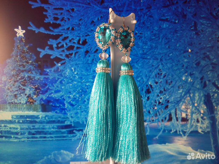 Серьги-кисти (ручной работы) в ассортименте