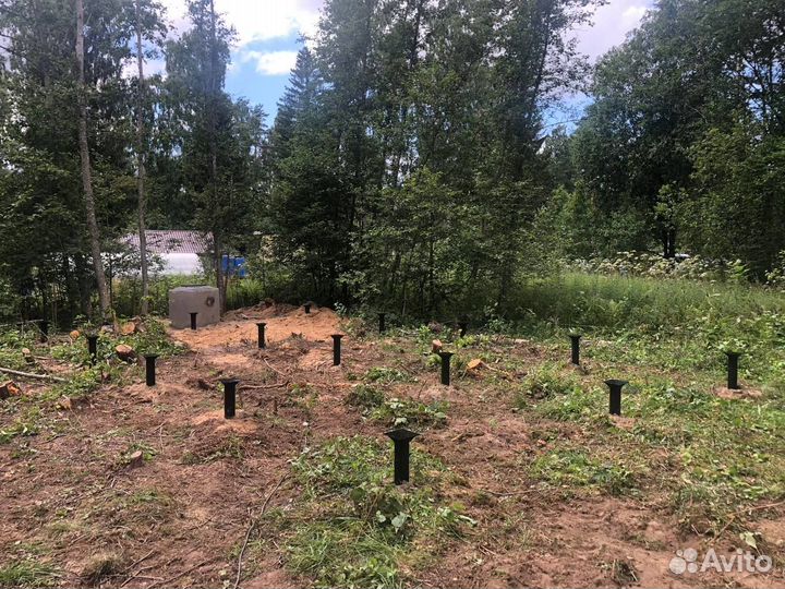 Сваи винтовые 57-133 под ключ