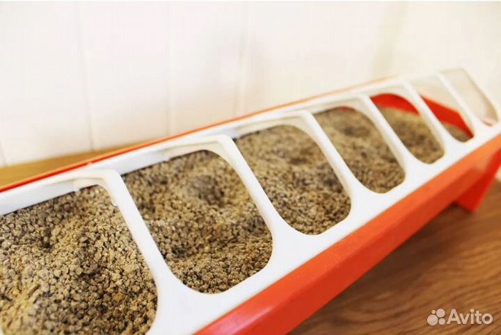 Кормушка-поилка лотковая для кур 75 см