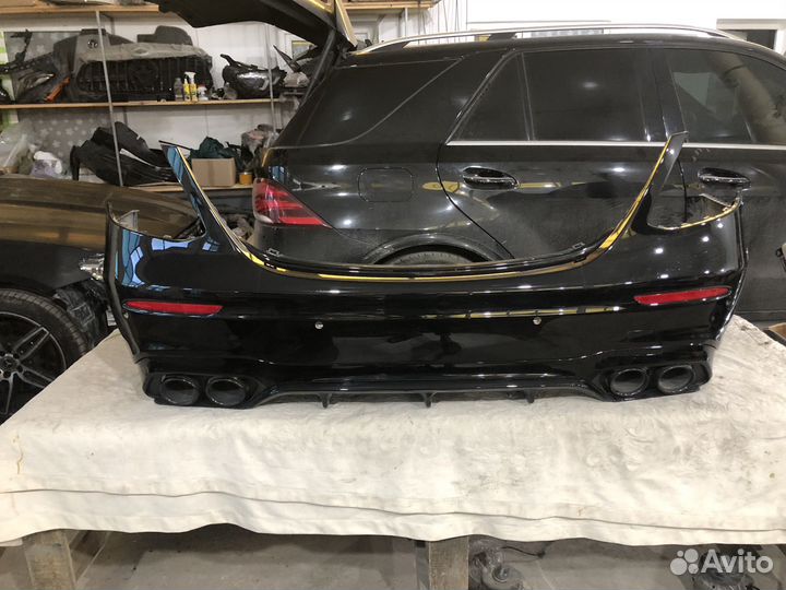 Бампер задний mercedes w213