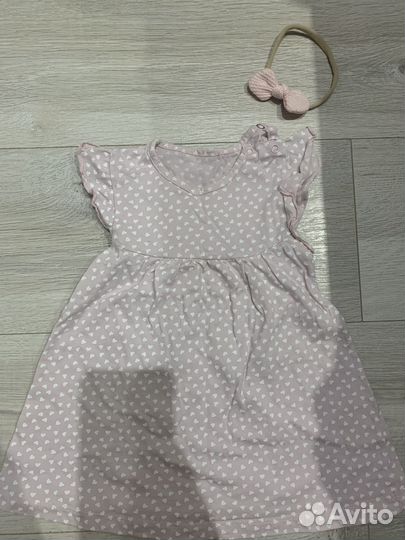 Платье для девочки 6-9 мес