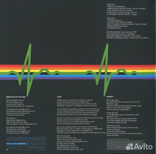 Виниловая пластинка Pink Floyd THE dark side OF TH