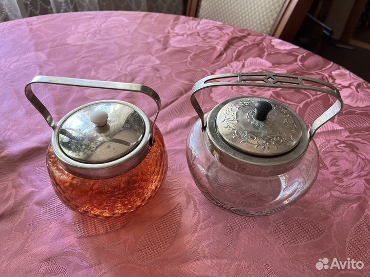 Сахарница стекло СССР