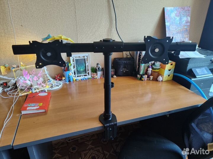 Кронштейн для 2 мониторов горизонтальный