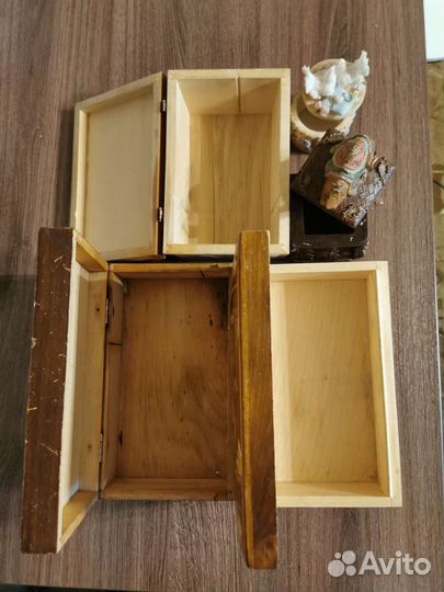 Шкатулки дерево СССР, полистоун верблюд и голуби