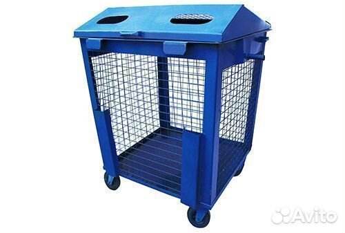 Контейнер для мусора 1100 л металлический сетчатый