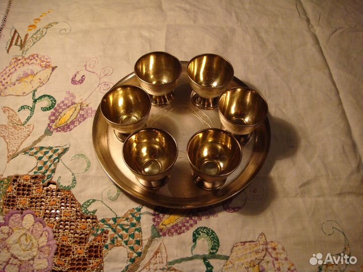 Рюмки Старинные Мельхиоровые Коньячные СССР