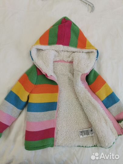 Теплая кофта для девочки 2-3 года