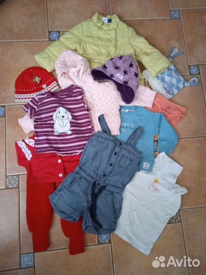 Вещи пакетом для девочки 86 92