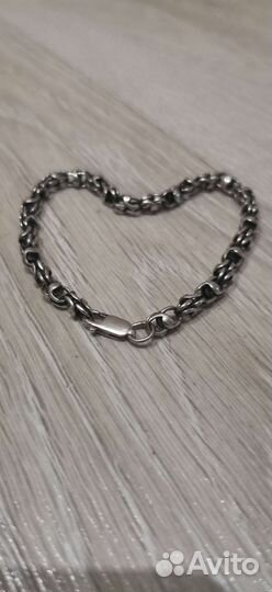Серебряный браслет бисмарк