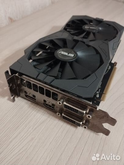 Видеокарта asus strix radeon RX580 4GB