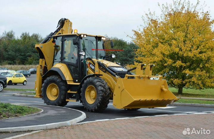 Стекло лобовое для погрузчика Caterpillar 434