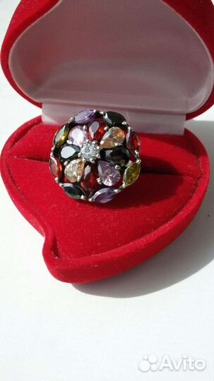 Серьги и кольцо. Серебро