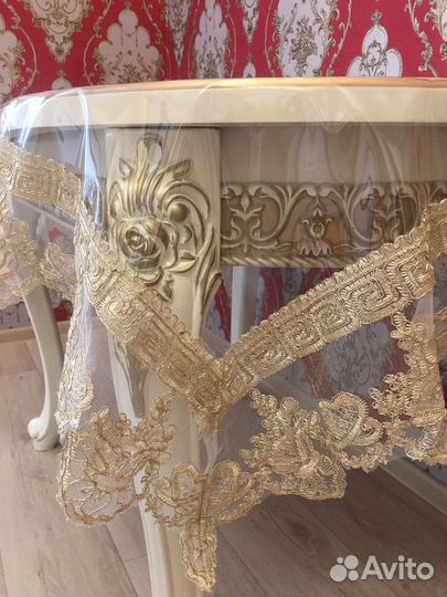 Скатерть силикон с кружевом разные размеры