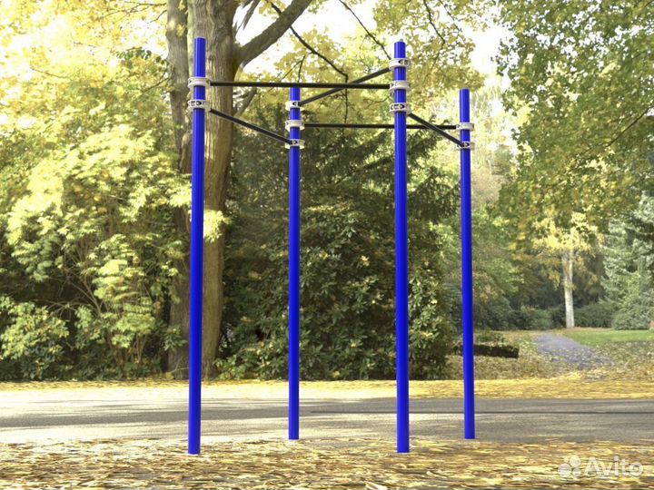 Двойной треугольник из турников для Воркаут Pioner A17255