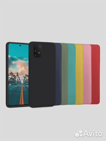 Чехол для Samsung A91 пластик/силикон/Soft Touch