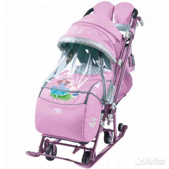 Санки-коляска комбинированные 