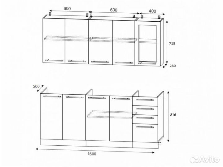 Кухня с фотопечатью 