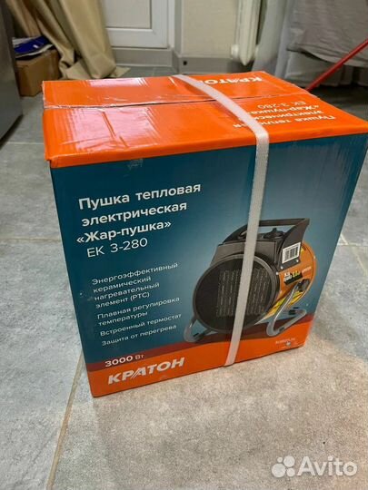 Пушка тепловая электрическая Кратон Жар-пушка ек 3