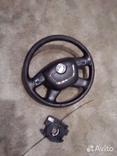 Подушка в руль. Проводка мультир Шкода Октавия a5