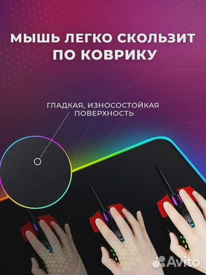 Коврик с RGB подсветкой