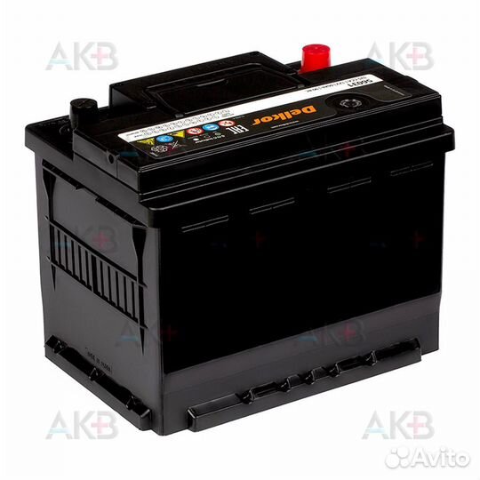 Аккумулятор автомобильный Delkor 56031 (60L 525A 2