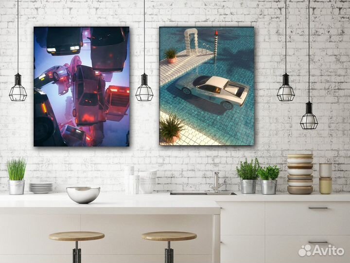 Картина на холсте автомобили для ценителей