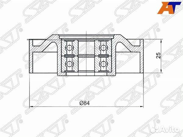 Ролик приводного ремня infiniti QX50