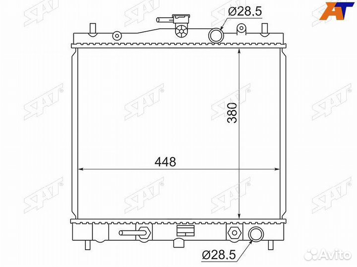 Радиатор Nissan March 02-10 / Note 05-13 / Tiida 0