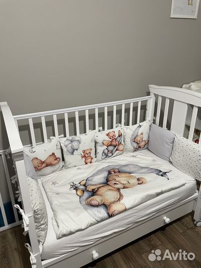 Бортики в кроватку новые