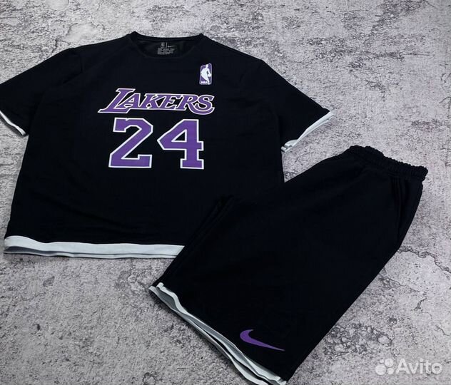 Костюм шорты и футболка Nike Lakers