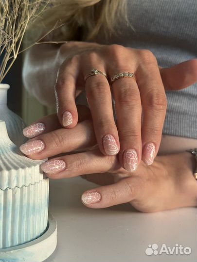 Маникюр наращивание ногтей