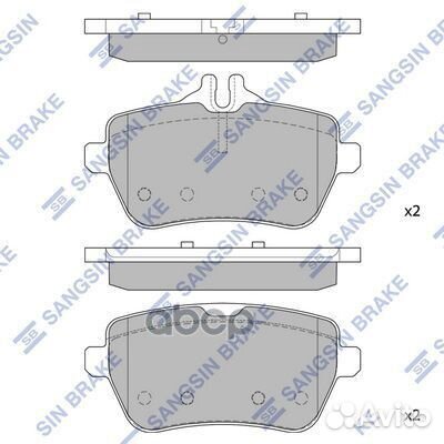 Колодки торм.диск.задн. MB S400 4matic 14- merc