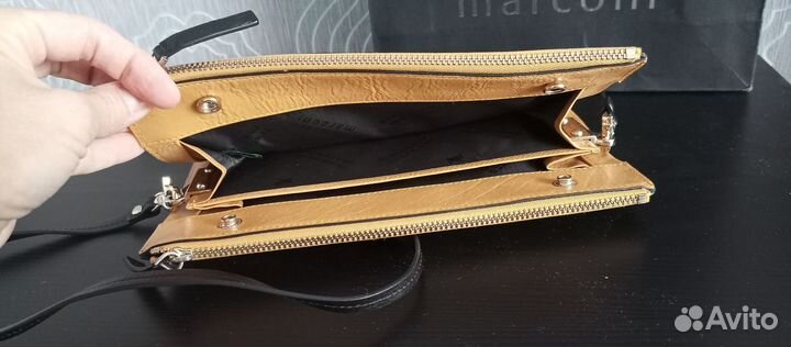 Сумка женская клатч кожаная