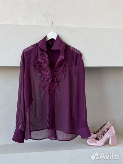 Ermanno scervino блузка шифоновая