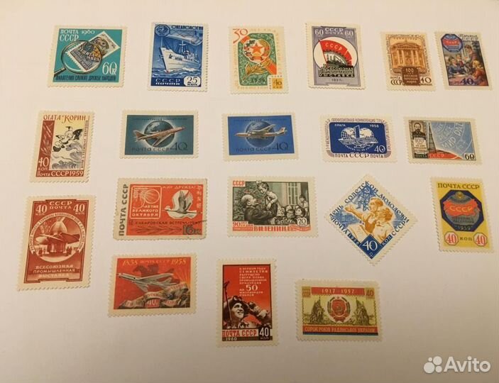 1957-1961 марки СССР сборный лот 19шт
